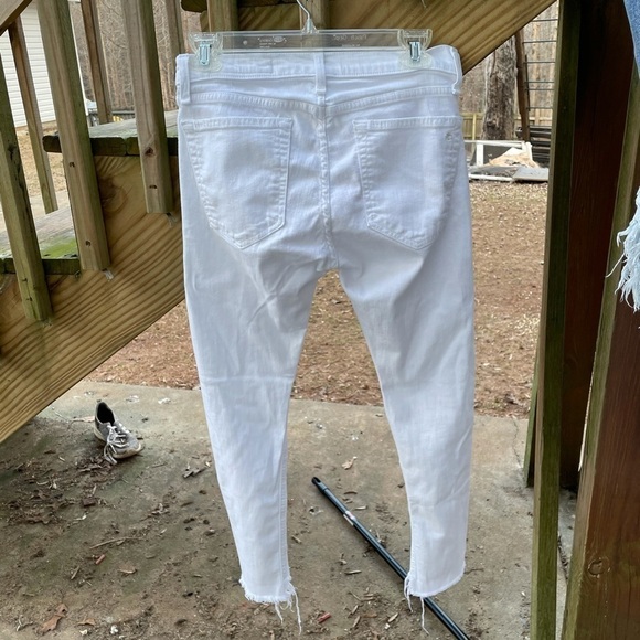 Rag & Bone Ankle Dre Capri Distressed White Skinny Jeans - Picture 14 of 14
